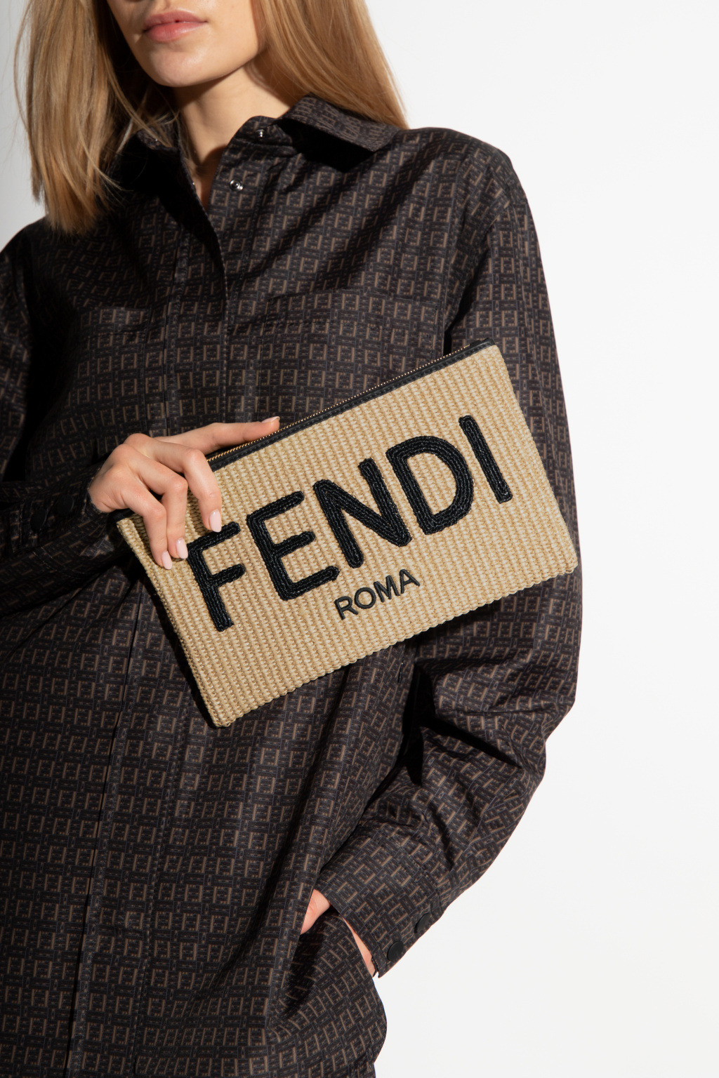 Fendi Clutch with logo